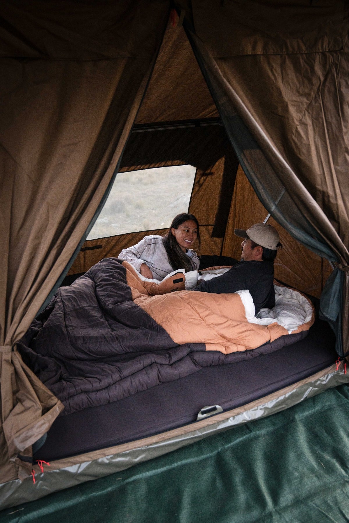 Roody sleeping bags inside a tent